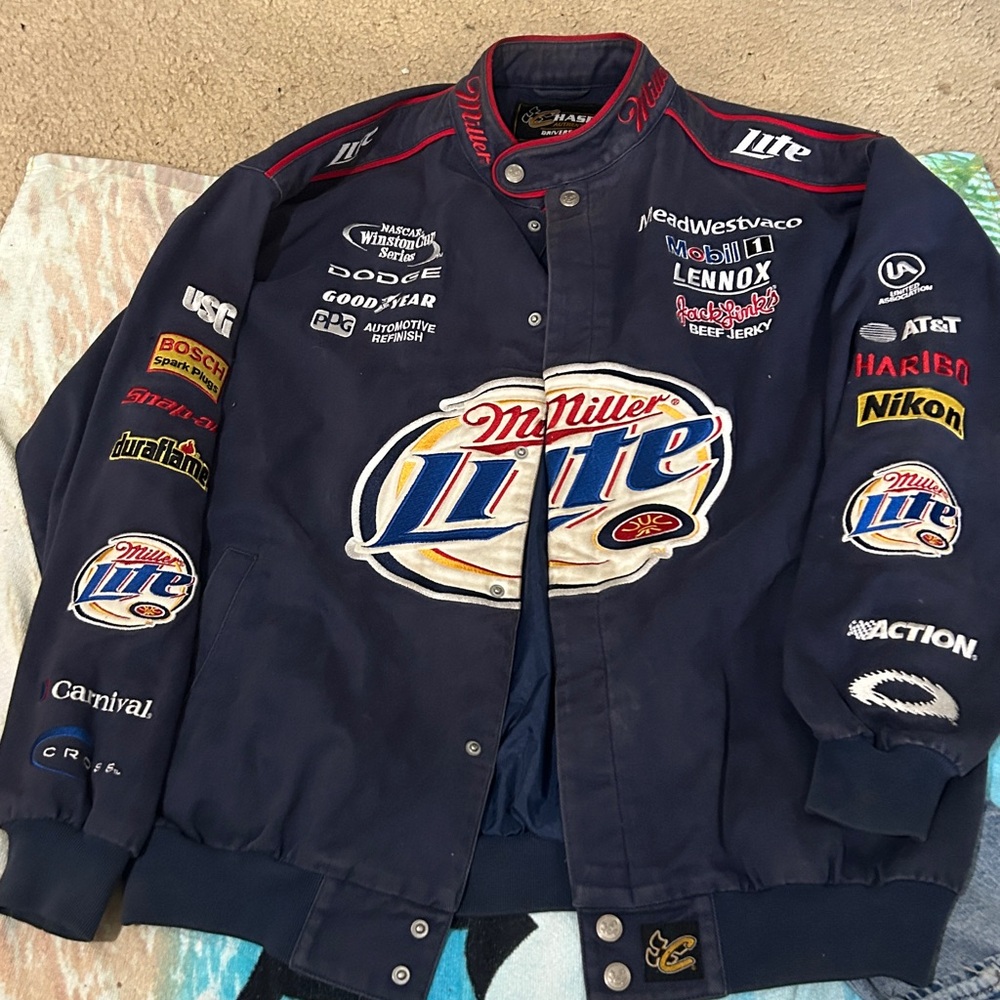Chase Authentics Navy and Red Racing Jacket